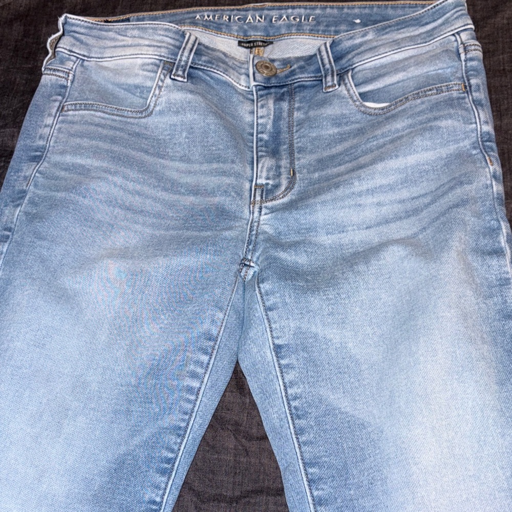 American Eagle Outfitters Men's Sky Blue Skinny Jeans